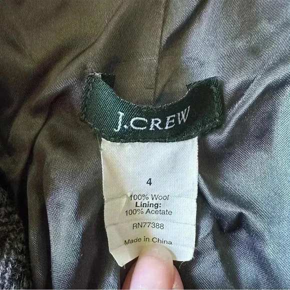 J. Crew Wool Blazer Jacket Sz 4 - Picture 8 of 8